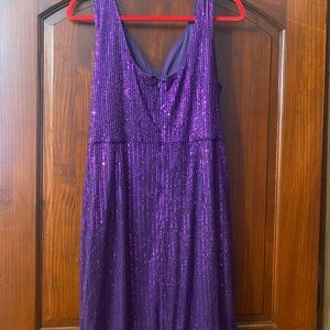 Purple  dress